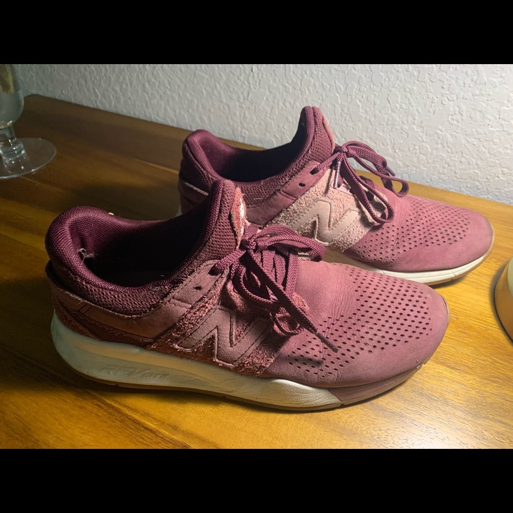 New Balance 247. Color: Maroon. Size: 8.5.